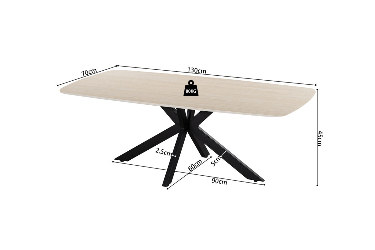 Salontafel Firenze Deens ovaal 130 cm steen barok beige – foto 6