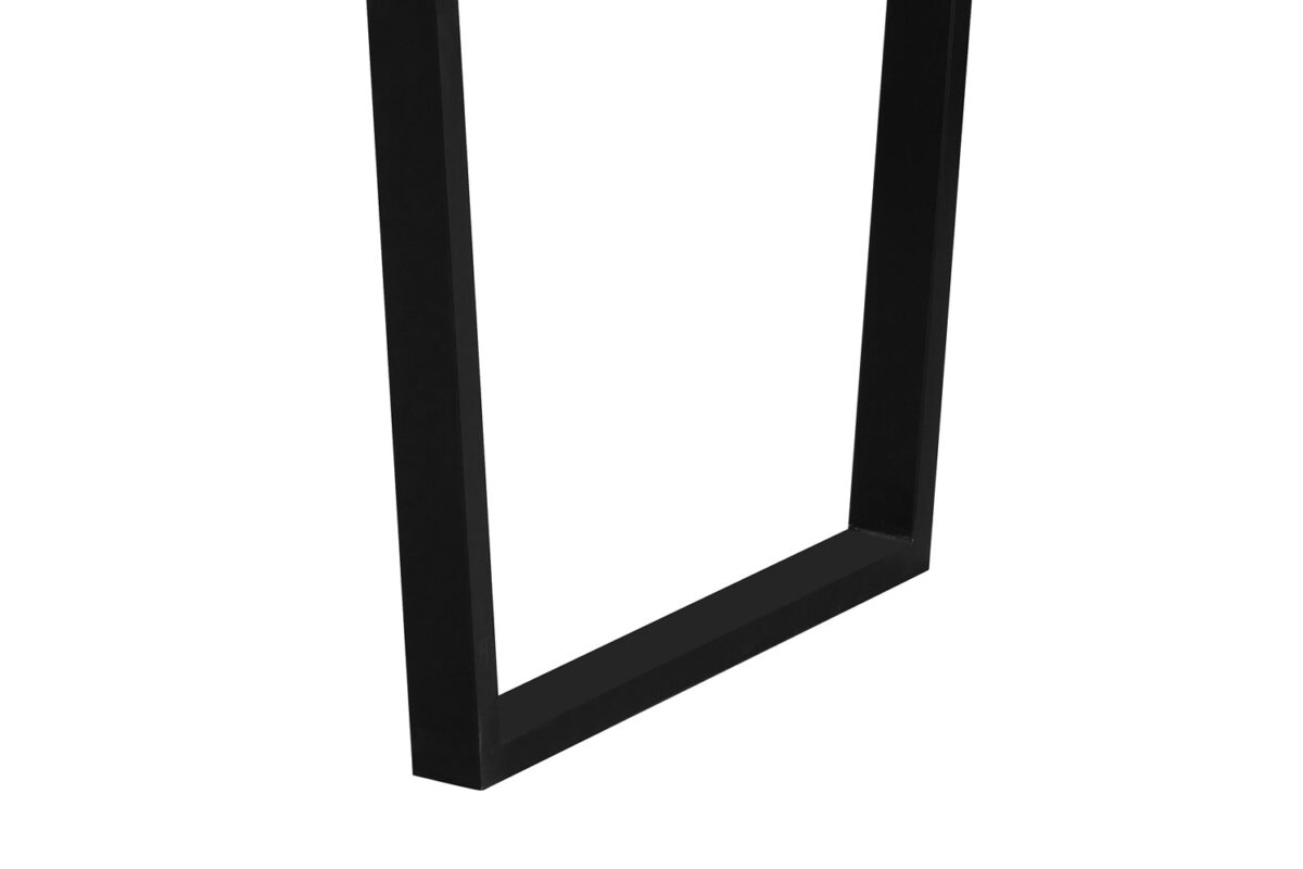 Eettafel Brussel 150x90 cm zwart glas Industrieel – foto 7