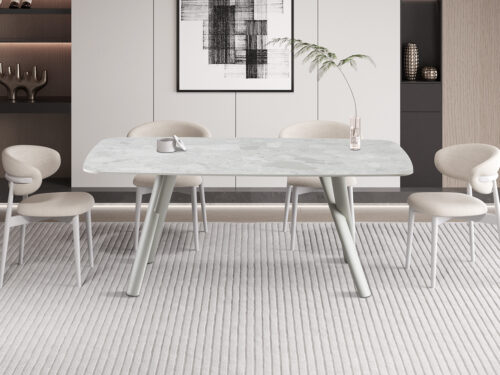 Eettafel Ferrara 160x90 cm steen beige Scandinavisch