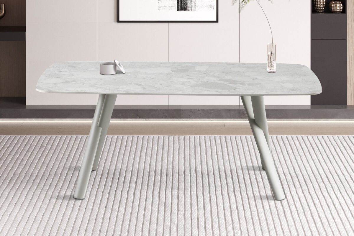 Eettafel Ferrara 160x90 cm steen beige Scandinavisch – foto 3