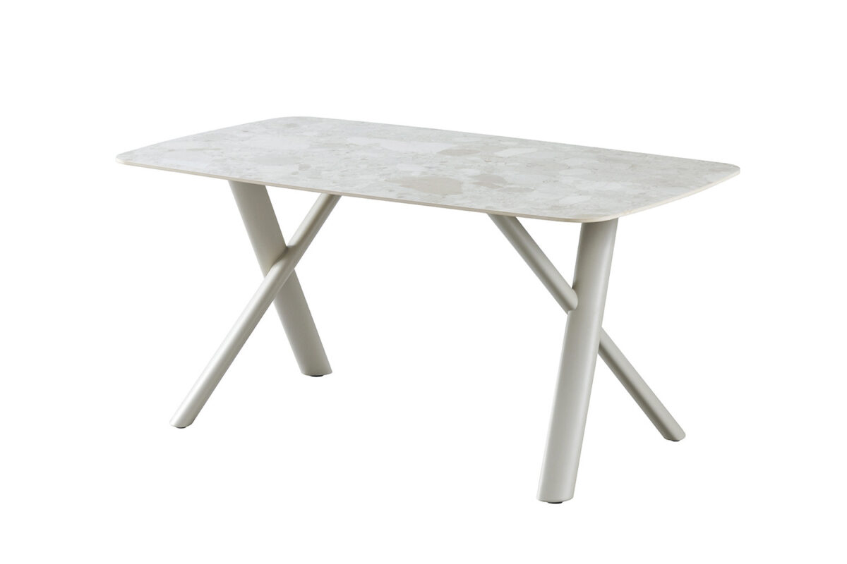 Eettafel Ferrara 160x90 cm steen beige Scandinavisch – foto 5