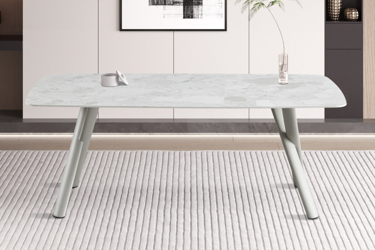 Eettafel Ferrara 200x100 cm steen beige Scandinavisch – foto 3
