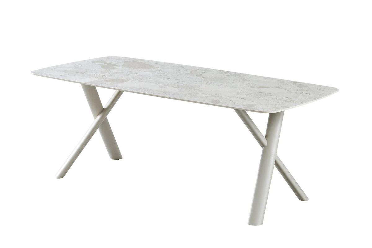 Eettafel Ferrara 200x100 cm steen beige Scandinavisch – foto 5