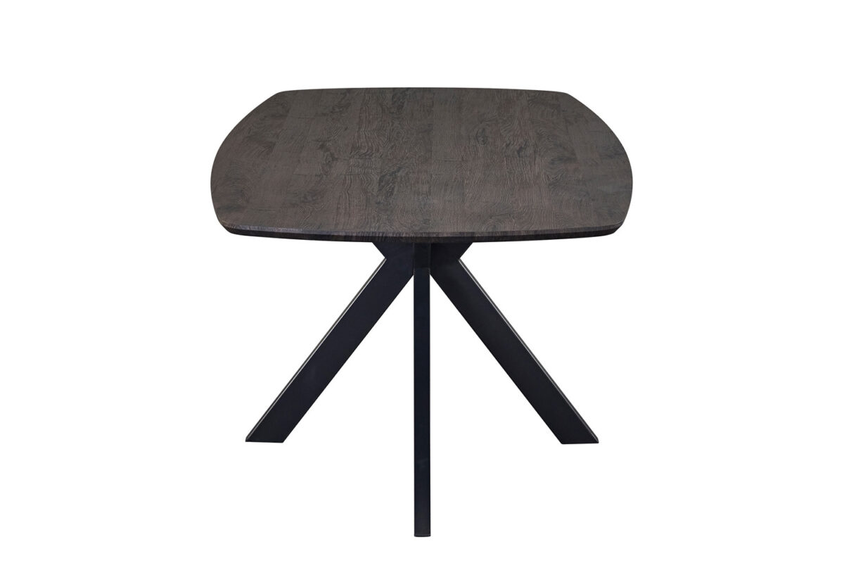 Eettafel Marrakech Deens ovaal 200 cm donkerbruin Industrieel – foto 6