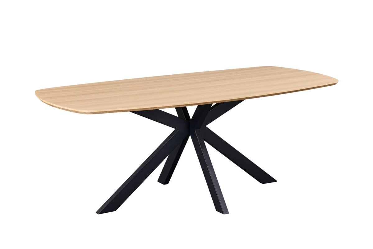 Eettafel Marrakech Deens ovaal 200 cm eiken naturel Industrieel – foto 5
