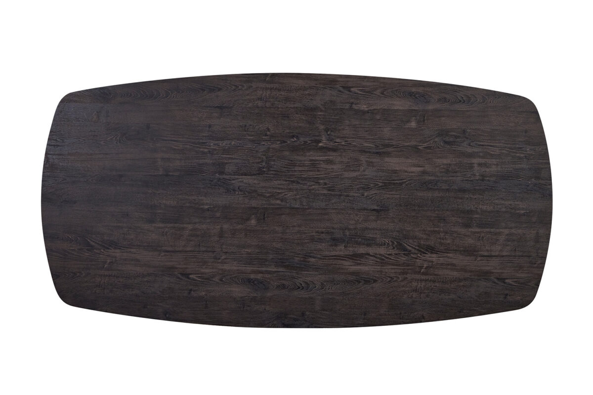 Eettafel Marrakech Deens ovaal 200 cm donkerbruin Industrieel – foto 7