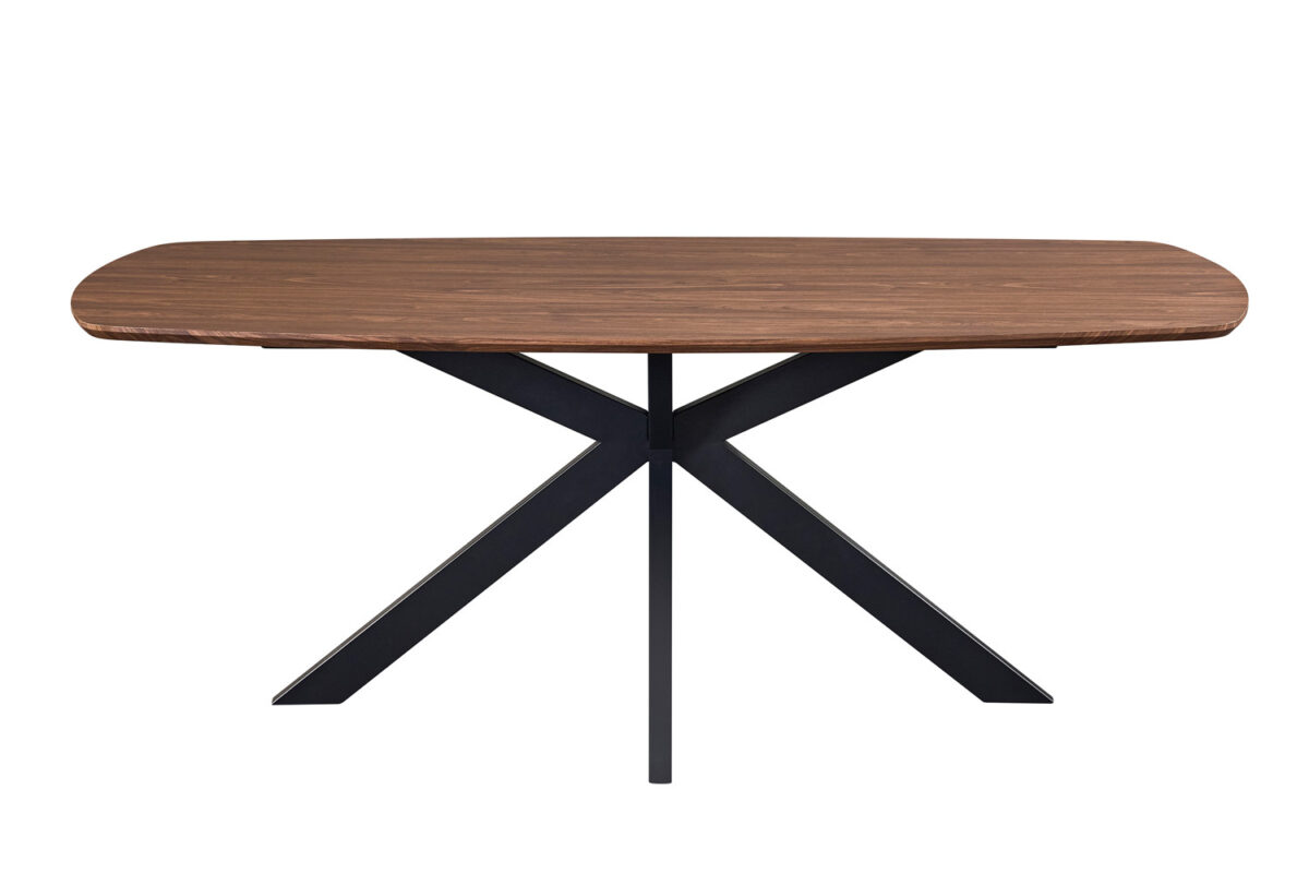 Eettafel Marrakech Deens ovaal 200 cm donker eiken Industrieel – foto 4