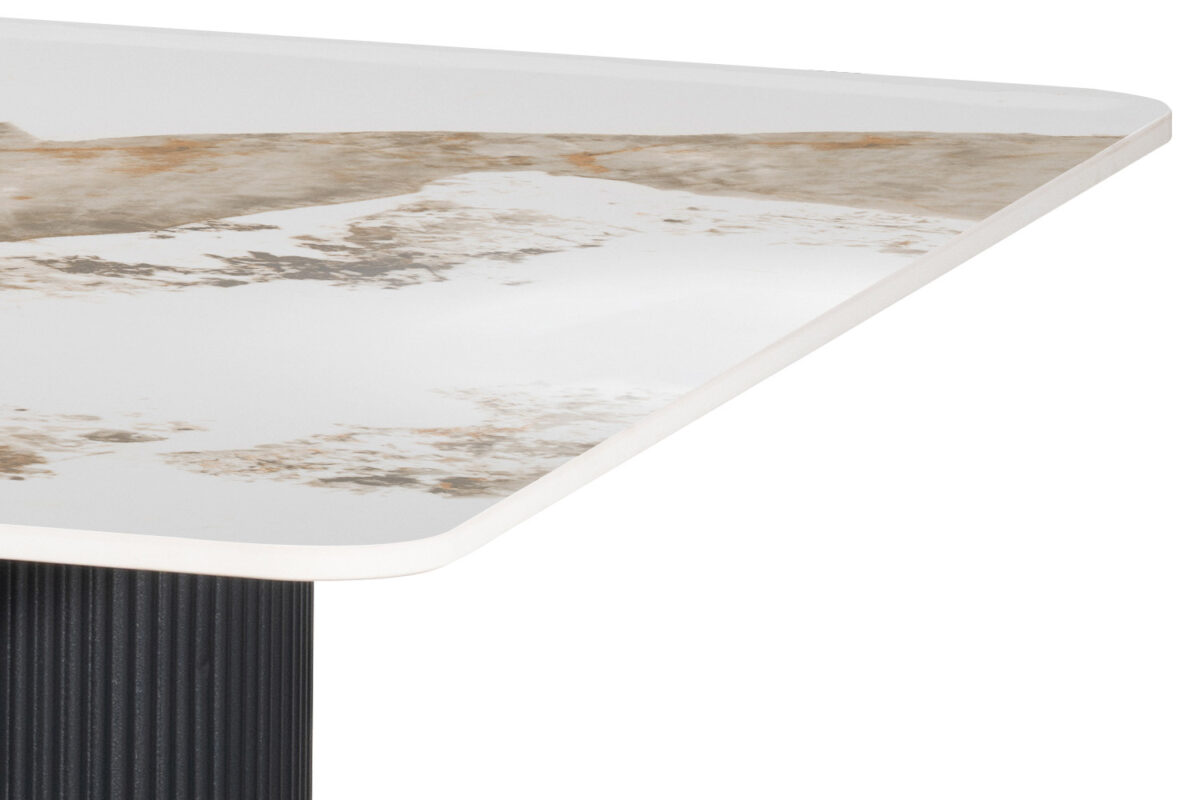 Eettafel Treviso 180x90 cm marmerlook wit Hotel chique – foto 8
