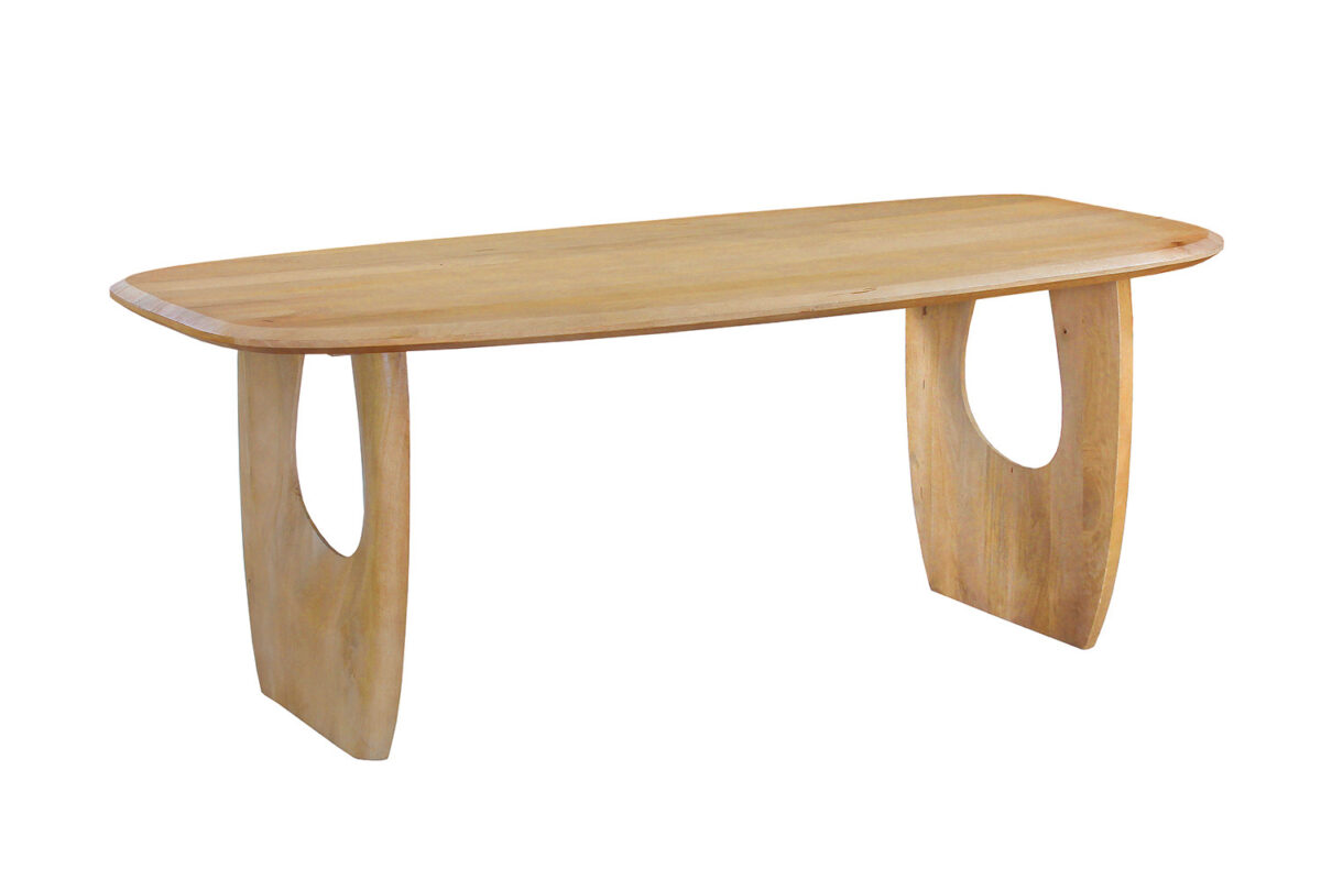 Eettafel Siracusa Deens ovaal 200 cm amandel mangohout Japandi – foto 5