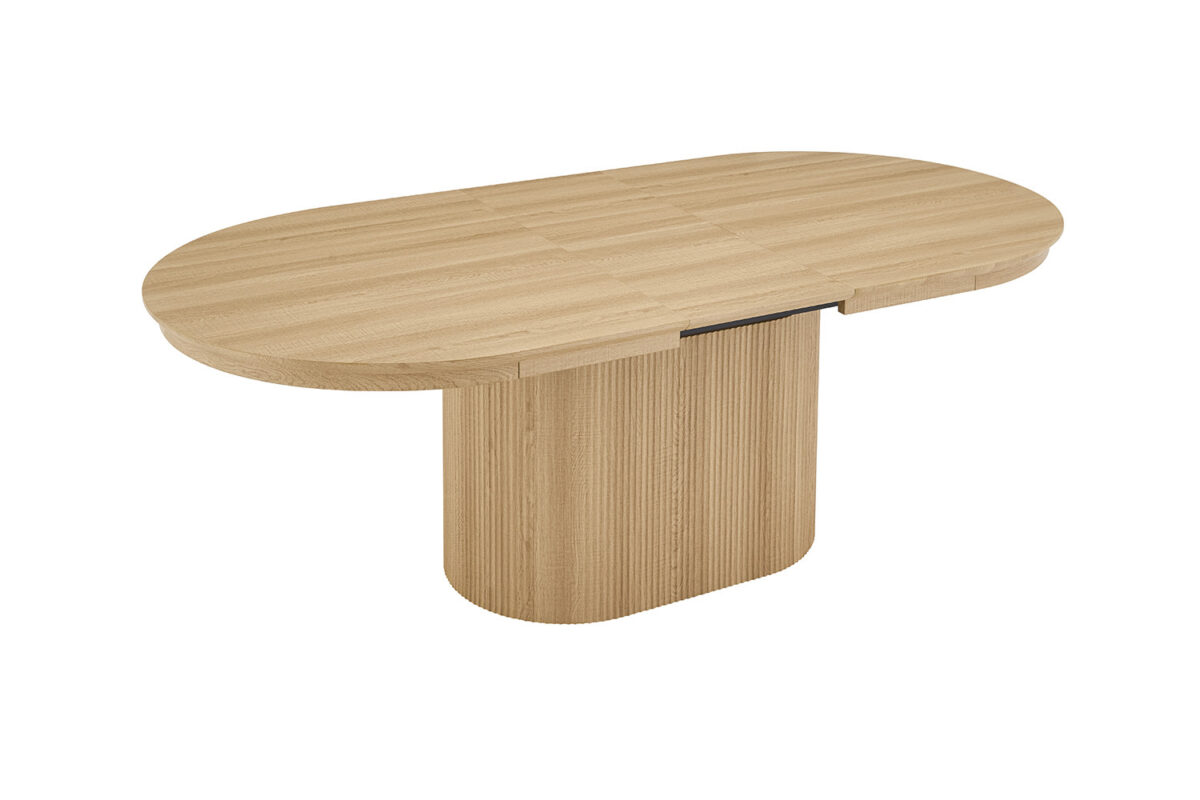 Uitschuifbare eettafel Mykonos Ovaal 180-220 cm eiken naturel – foto 9