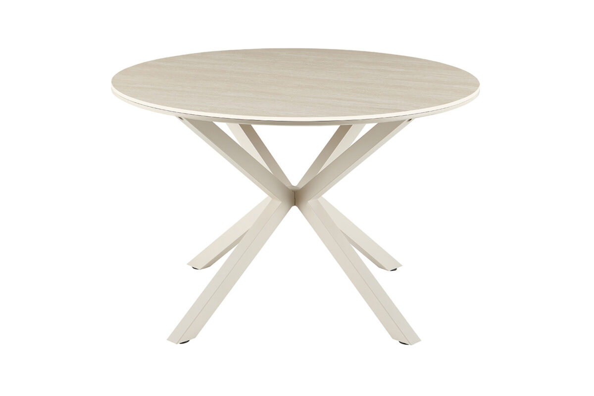 Eettafel Helsinki Rond 120 cm steen barok beige Scandinavisch – foto 4