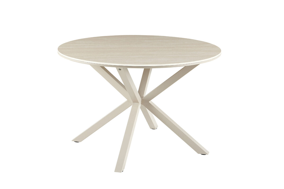 Eettafel Helsinki Rond 120 cm steen barok beige Scandinavisch – foto 5