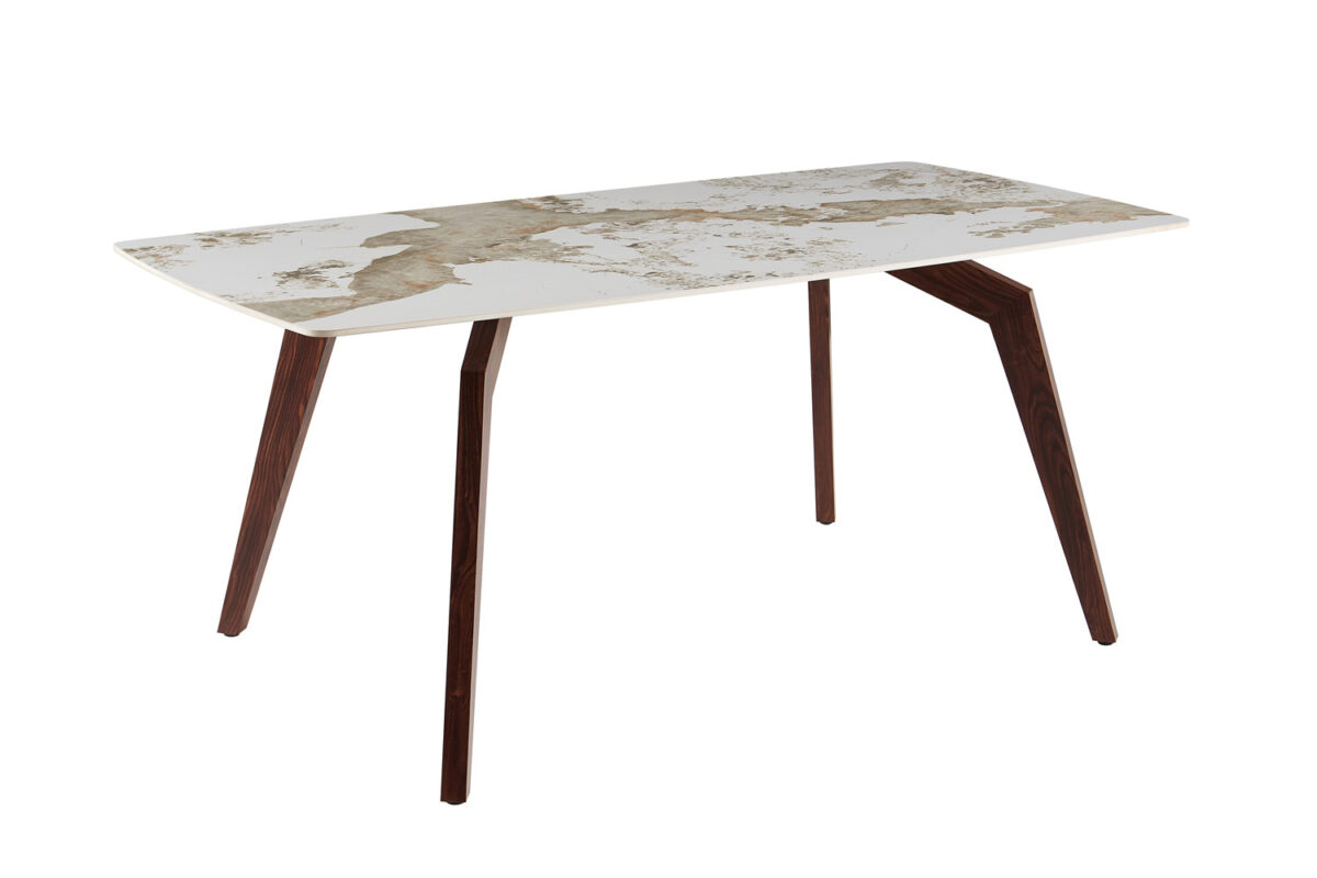 Eettafel Como 180x90 cm marmerlook walnoot Hotel chique – foto 6