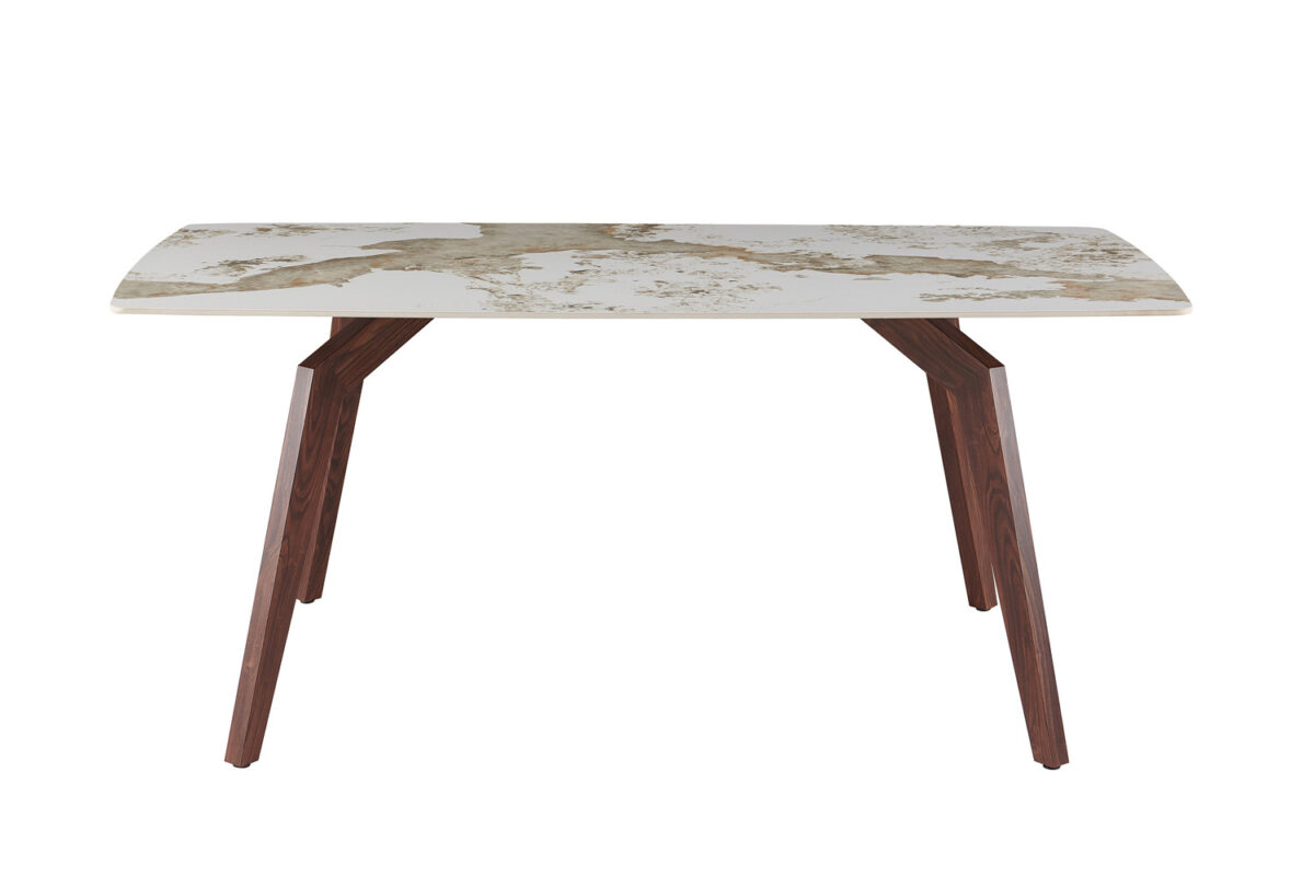 Eettafel Como 180x90 cm marmerlook walnoot Hotel chique – foto 7
