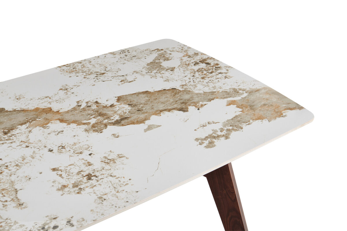 Eettafel Como 180x90 cm marmerlook walnoot Hotel chique – foto 8