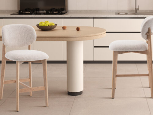 Counterstoel Cordoba Zonder armleuning naturel eiken beige