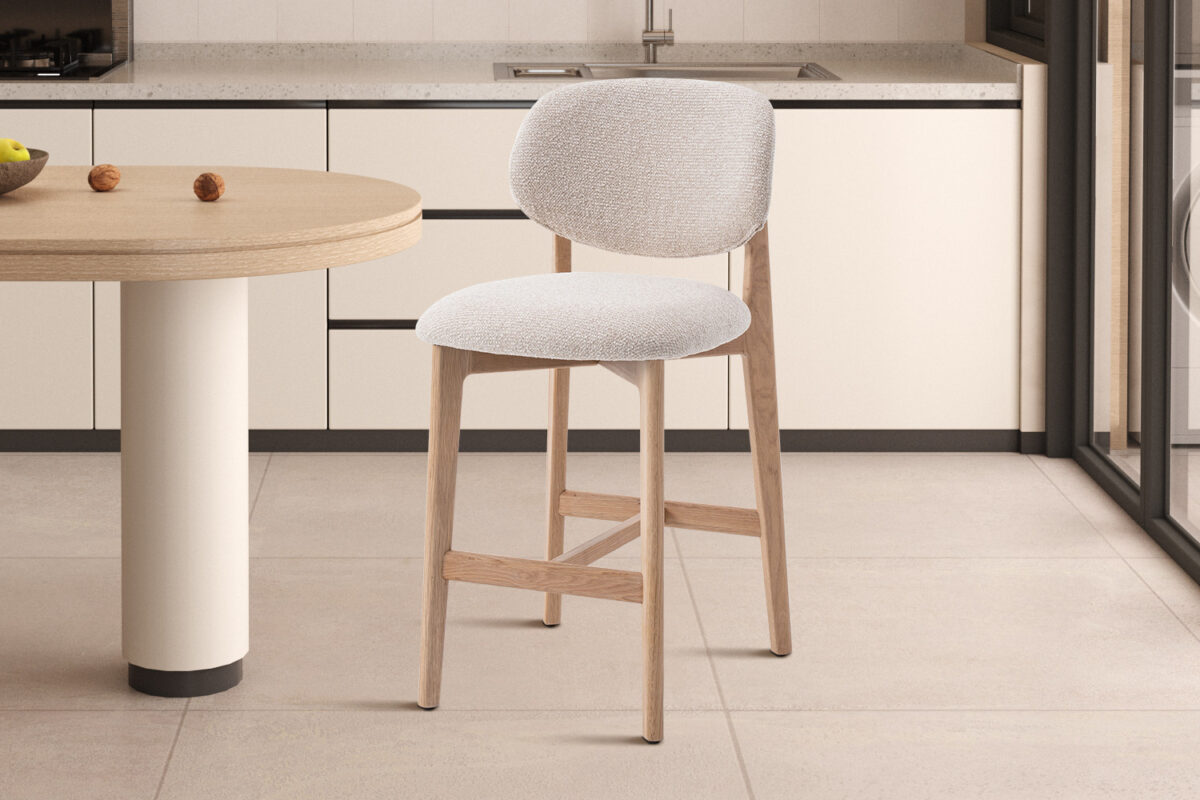Counterstoel Cordoba Zonder armleuning naturel eiken beige – foto 3