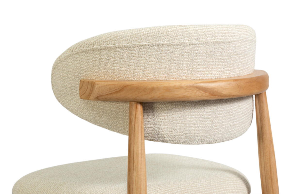 Counterstoel Torino Zonder armleuning naturel beige stof Japandi – foto 11