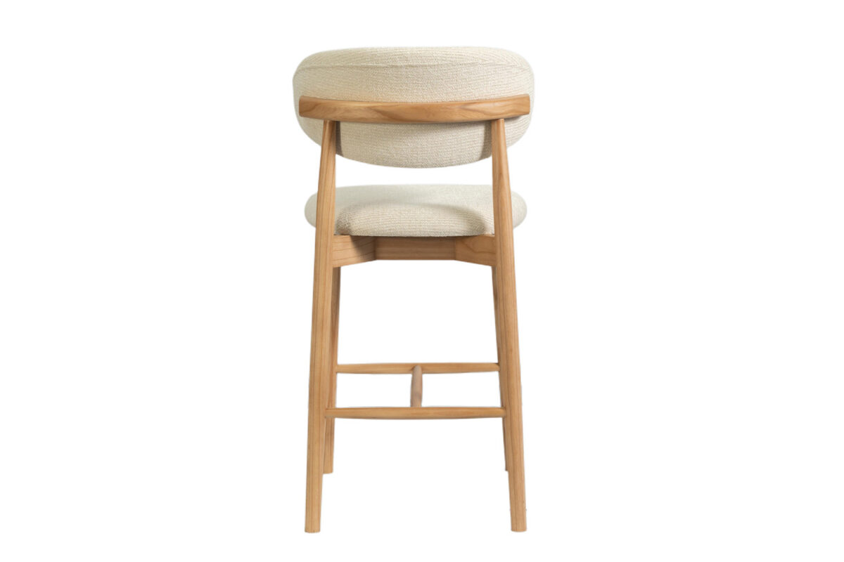 Counterstoel Torino Zonder armleuning naturel beige stof Japandi – foto 9