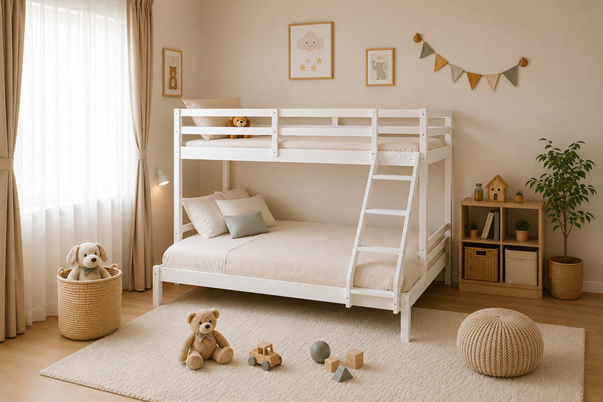 Stapelbed Stockholm 140/90x200 wit Scandinavisch – foto 2