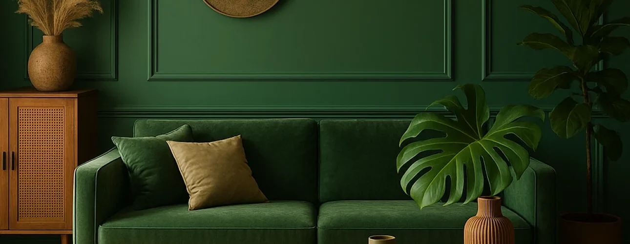 Groen interieur