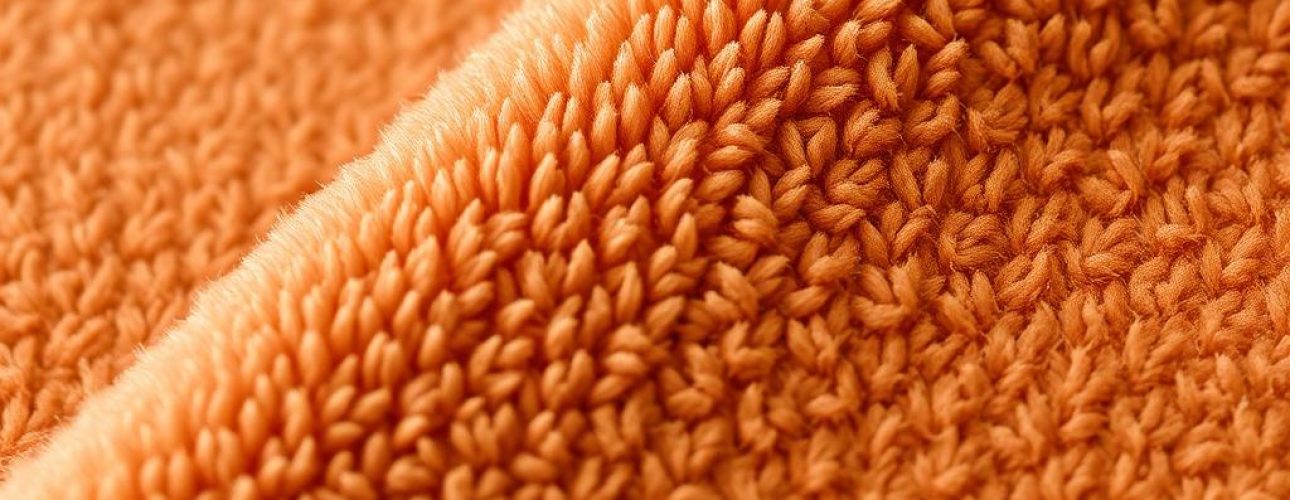 Close-up van velvet stof die de karakteristieke pool en textuur toont