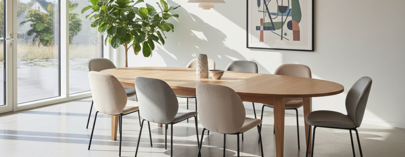 Deense ovale eettafels