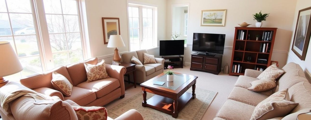 Diverse meubels klaar voor verkoop in de beste tijd van het jaar om meubels te verkopen