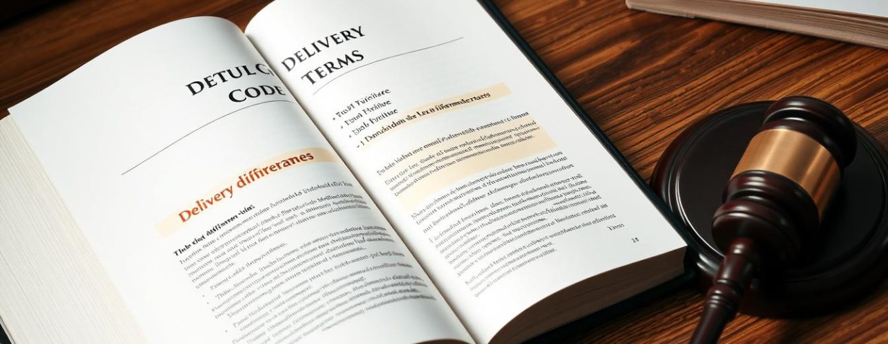 Een overzicht van het Burgerlijk Wetboek met de wettelijke levertijd voor meubels gemarkeerd