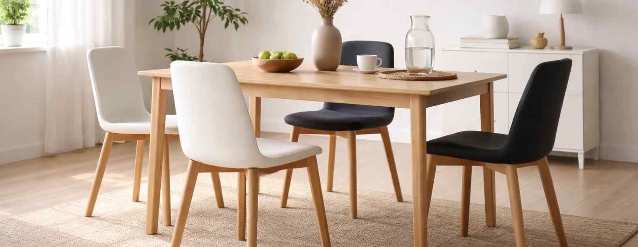 eenvoudige eetkamerstoelen