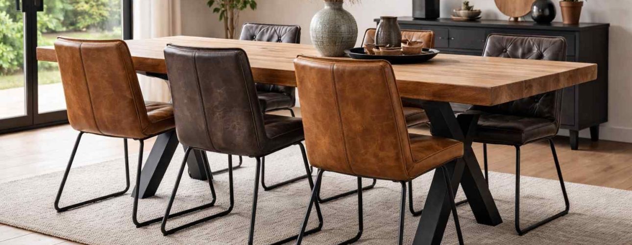 eetkamerstoelen buffelleer