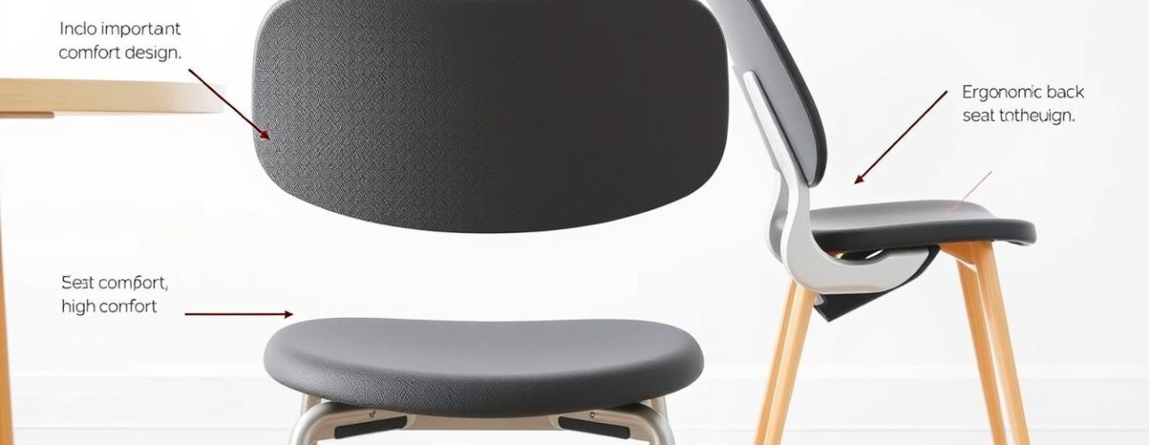 Ergonomische eetkamerstoel met juiste zithoogte en rugsteun voor optimaal comfort bij aankoop van een eetkamerstoel