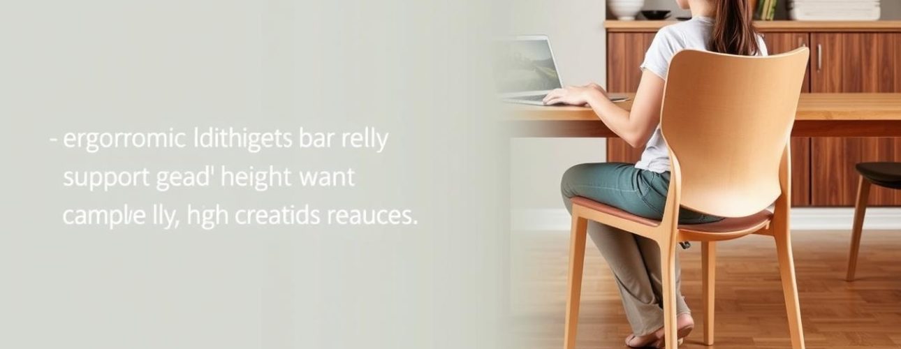 Ergonomische eetkamerstoel met juiste zithoogte en rugsteun voor optimaal comfort bij het kiezen van de juiste eetkamerstoel