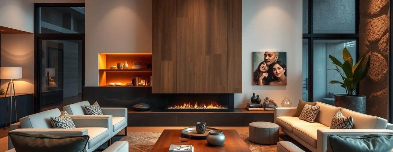 Haardontwerp woonkamer