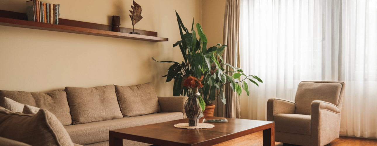 Warme woonkamer inspiratie