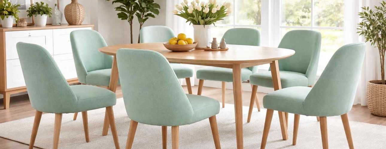 Mintgroene eetkamerstoelen