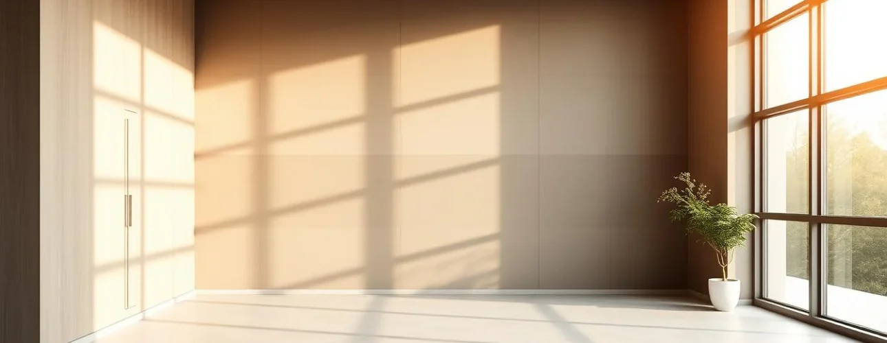 Moderne PVC wandpanelen in een interieur