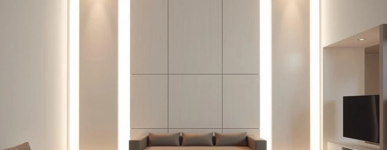 Moderne wandpanelen in een interieur