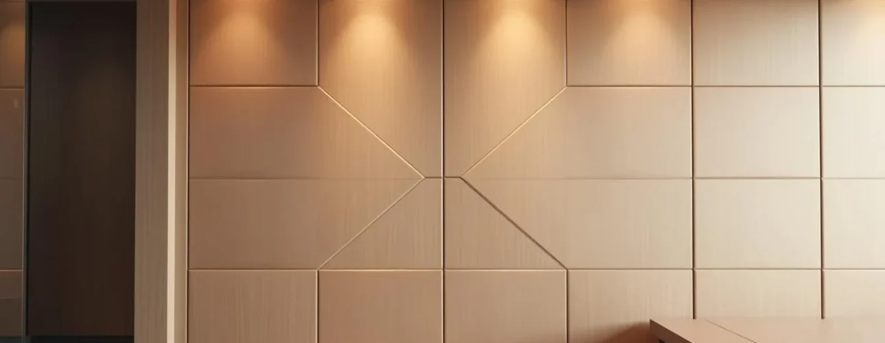 Moderne wandpanelen in interieur