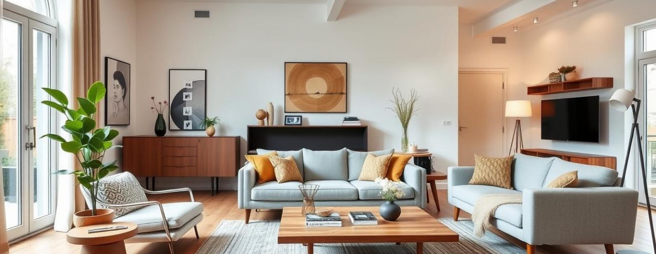 Moderne woonkamer met stijlvolle meubels van een van de beste meubelzaken