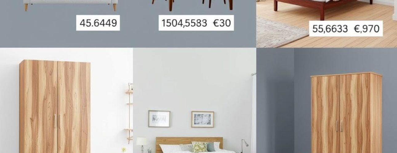 Overzicht van verschillende meubels met hun gemiddelde prijsklassen in Nederland