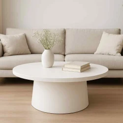 Rond Wit Salontafel – Fris, Modern & Minimalistisch