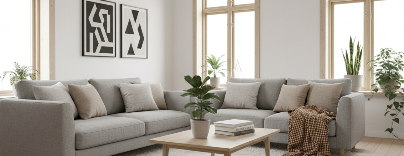 Scandinavisch interieur samenstellen