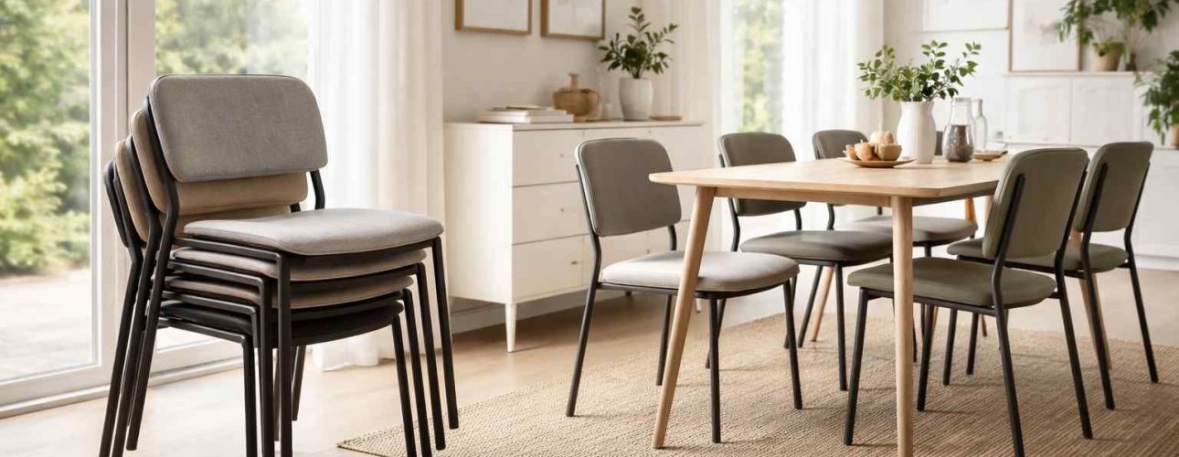 Stapelbare eetkamerstoelen