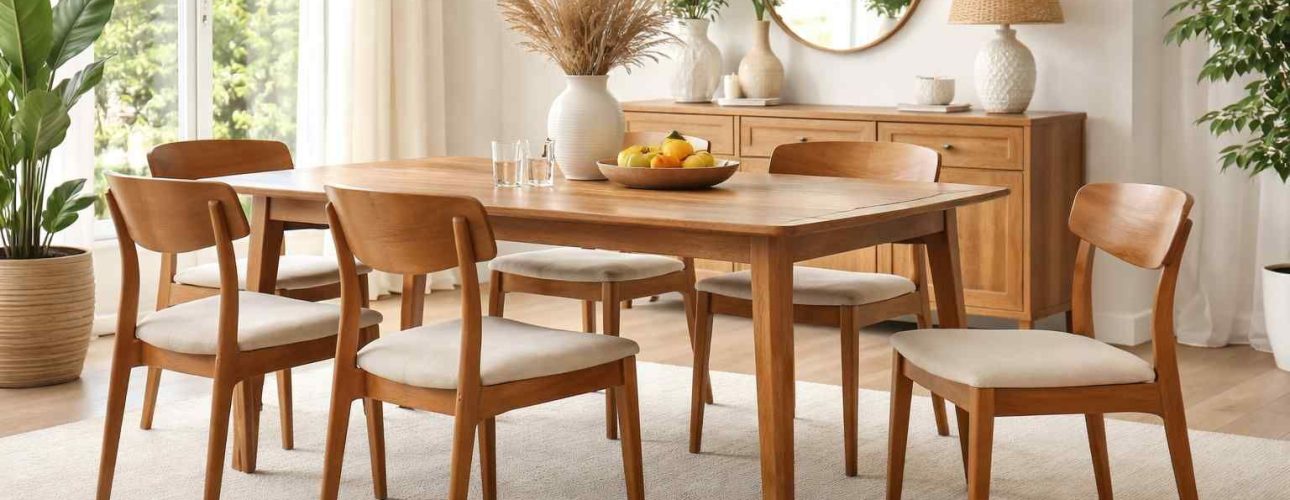 Teakhouten eetkamerstoelen