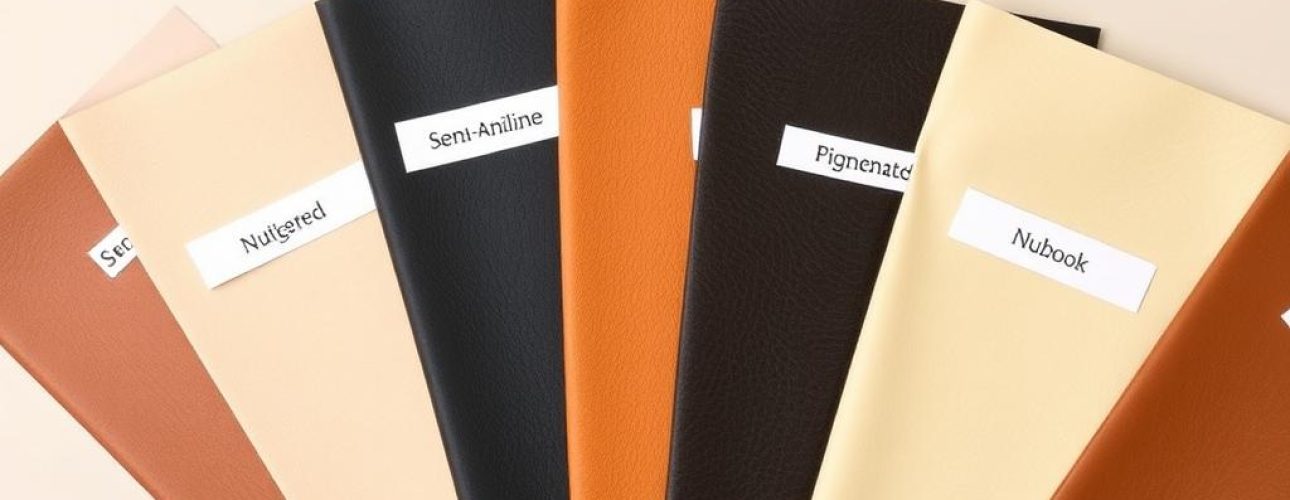 Verschillende soorten leer voor stoelen