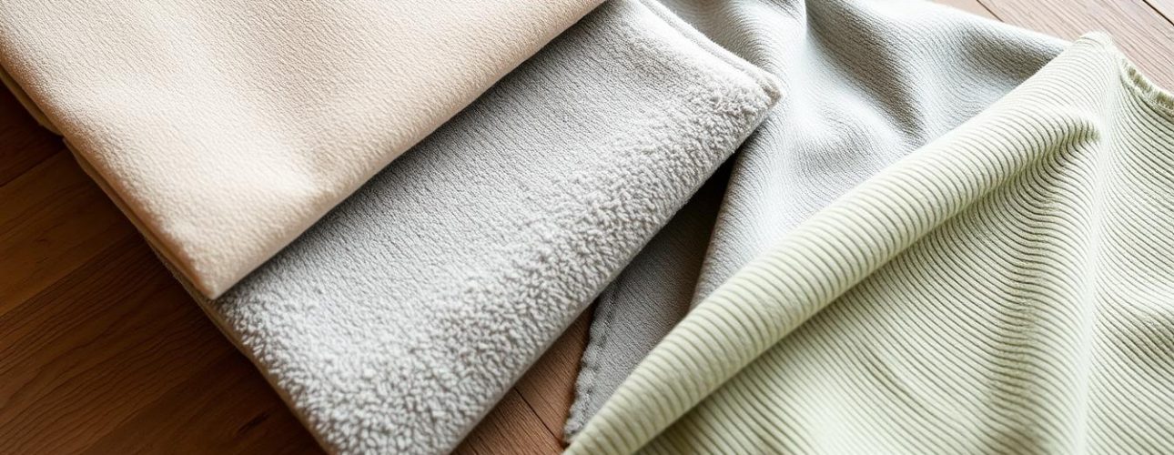 Verschillende stoffen voor eetkamerstoelen waaronder velvet, bouclé en ribstof