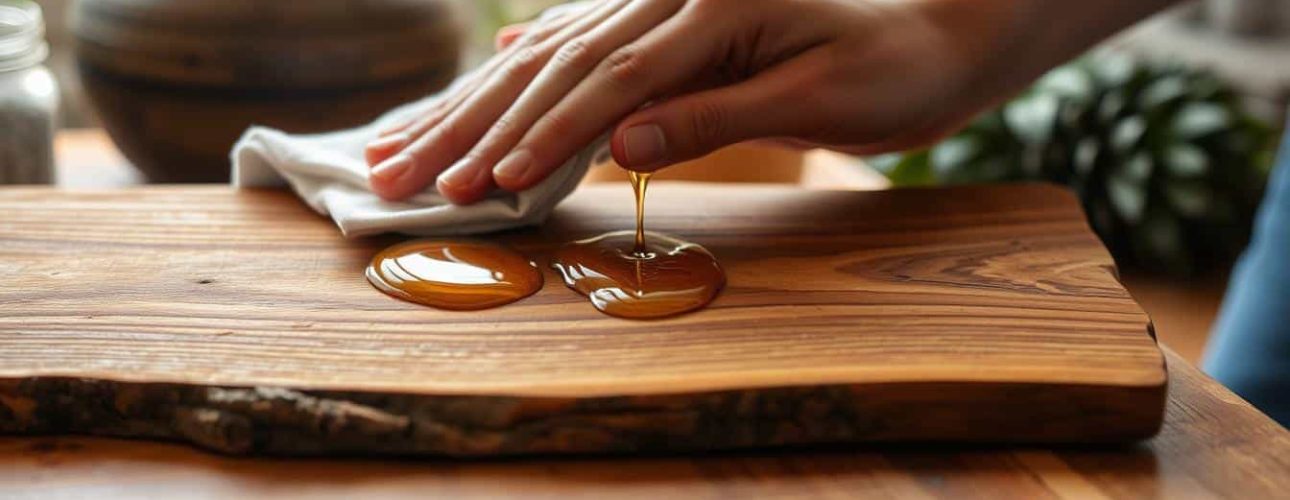 acacia hout behandelen olie