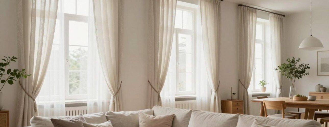 gordijnen scandinavisch interieur