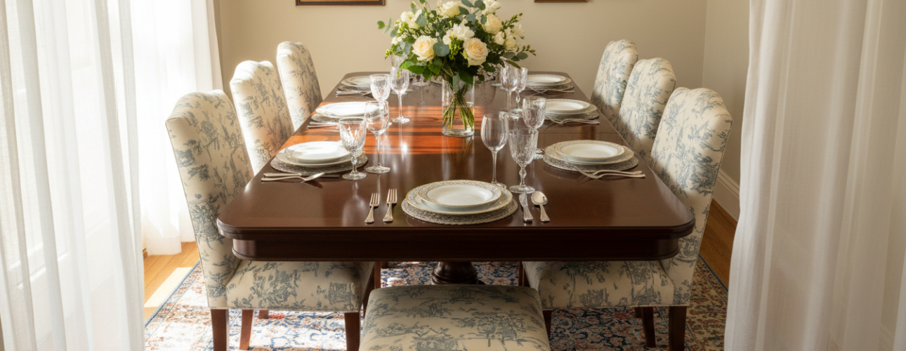 grote rechthoekige eettafel